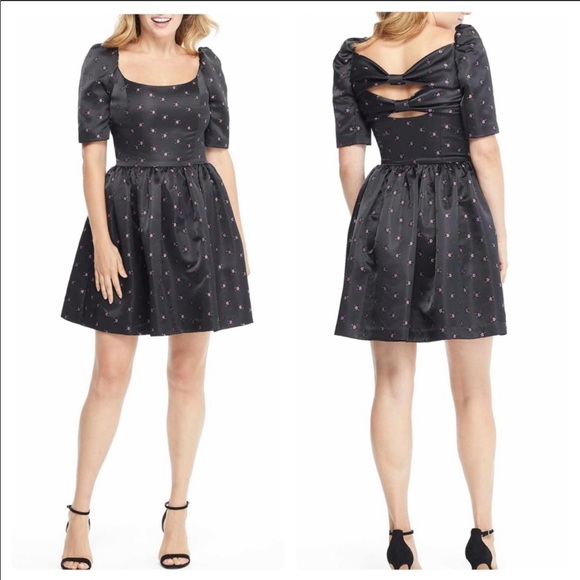 Gal Meets Glam Dresses & Skirts - Gal Meets Glam Maude Daisy Satin Jacquard Dress